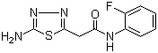 CAS 登录号：946774-26-1, 5-氨基-N-(2-氟苯基)-1,3,4-噻二唑-2-乙酰胺