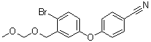 structure of CAS# 947162-14-3, 4-[4-溴-3-[(甲氧基甲氧基)甲基]苯氧基]苯甲腈