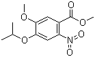 structure of CAS# 948553-02-4, 5-甲氧基-4-异丙氧基-2-硝基苯甲酸甲酯