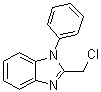 structure of CAS# 94937-86-7, 2-氯甲基-1-苯基-1H-苯并咪唑