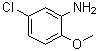 structure of CAS# 95-03-4, 5-氯-2-甲氧基苯胺