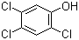 structure of CAS# 95-95-4, 2,4,5-三氯苯酚