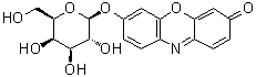 structure of CAS# 95079-19-9, 试卤灵 beta-D-吡喃半乳糖苷