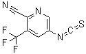structure of CAS# 951753-87-0, 5-Isothiocyanato-3-(trifluoromethyl)-2-pyridinecarbonitrile