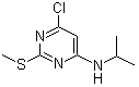 structure of CAS# 951884-54-1, 6-氯-N-(1-甲基乙基)-2-(甲硫基)-4-嘧啶胺