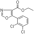 structure of CAS# 951885-31-7, 5-(2,3-二氯苯基)恶唑-4-甲酸乙酯