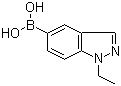 structure of CAS# 952319-70-9, B-(1-乙基-1H-吲唑-5-基)硼酸
