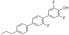 structure of CAS# 953049-31-5, 2',3,5-三氟-4''-丙基-[1,1':4',1''-三联苯]-4-醇