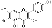 CAS 登录号：95412-45-6, 6-溴-3,5,7-三羟基-2-(4-羟基苯基)-4H-1-苯并吡喃-4-酮