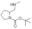 structure of CAS# 955979-19-8, 2-[(甲基氨基)甲基]吡咯烷-1-甲酸叔丁酯