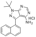 structure of CAS# 956025-47-1, 1-萘基PP1盐酸盐