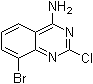 structure of CAS# 956100-62-2, 8-Bromo-2-chloroquinazolin-4-amine
