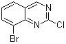 structure of CAS# 956100-63-3, 8-溴-2-氯喹唑啉