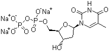 structure of CAS# 95648-78-5, 2'-脱氧胸苷-5'-二磷酸三钠盐