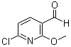 6-Chloro-2-methoxy-3-pyridinecarboxaldehyde molecular structure (CAS 95652-81-6)