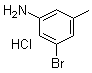 structure of CAS# 957034-79-6, 3-溴-5-甲基苯胺盐酸盐