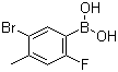 structure of CAS# 957061-14-2, 5-Bromo-2-fluoro-4-methylphenylboronic acid