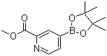 2-Methoxycarbonylpyridine-4-boronic acid pinacol ester molecular structure (CAS 957062-72-5)