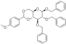 CAS # 95712-22-4, Phenylmethyl 4,6-O-[(4-methoxyphenyl)methylene]-2,3-bis-O-(phenylmethyl)-beta-D-glucopyranoside