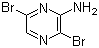structure of CAS# 957230-70-5, 3,6-二溴吡嗪-2-胺