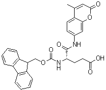 structure of CAS# 957311-37-4, (4S)-4-[[(9H-芴-9-基甲氧基)羰基]氨基]-5-[(4-甲基-2-氧代-2H-1-苯并吡喃-7-基)氨基]-5-氧代戊酸