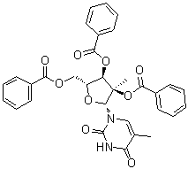 CAS # 957535-53-4, 5-Methyl-2'-C-methyluridine 2',3',5'-tribenzoate