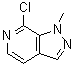 structure of CAS# 957760-15-5, 7-氯-1-甲基-1H-吡唑并[3,4-c]吡啶
