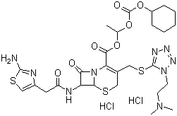 CAS 登录号：95789-30-3, 头孢替安海替酯盐酸盐