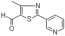 structure of CAS# 958443-39-5, 4-甲基-2-(3-吡啶基)-5-噻唑甲醛