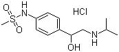 CAS 登录号：959-24-0, 盐酸索他洛尔, 4'-(1-羟基-2-异丙胺乙基)甲磺酸苯胺盐酸盐