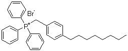 [(4-辛基苯基)甲基]三苯基鏻溴化物分子结构 (CAS 95902-62-8)
