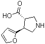 CAS 登录号：959579-57-8, (3S,4S)-4-(呋喃-2-基)吡咯烷-3-羧酸