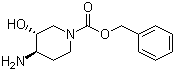 structure of CAS# 959617-87-9, (3R,4R)-4-氨基-3-羟基哌啶-1-羧酸苄酯
