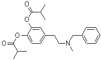 CAS # 96025-47-7, 2-Methylpropanoic acid 4-[2-[methyl(phenylmethyl)amino]ethyl]-1,2-phenylene ester