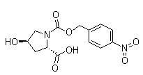 structure of CAS# 96034-57-0, (2S,4R)-1-(4-Nitrobenzyloxycarbonyl)-4-hydroxyproline