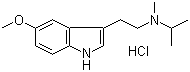 structure of CAS# 96096-54-7, N-异丙基-N-甲基-5-甲氧基色胺盐酸盐