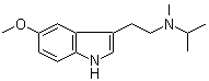structure of CAS# 96096-55-8, 5-甲氧基-N-甲基-N-异丙基-1H-吲哚-3-乙胺