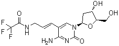 structure of CAS# 96102-27-1, 2'-脱氧-5-[3-[(三氟乙酰基)氨基]-1-丙烯基]胞苷