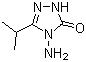 structure of CAS# 96240-10-7, 4-氨基-3-异丙基-1,2,4-三唑啉-5-酮