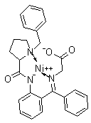 CAS # 96293-19-5, [N-[Phenyl[2-[[[1-(phenylmethyl)-2-pyrrolidinyl]carbonyl]amino]phenyl]methylene]glycinato(2-)-N,N',N'',O1]-nickel