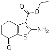 structure of CAS# 96334-44-0, Ethyl 2-amino-7-oxo-4,5,6,7-tetrahydrobenzo[b]thiophene-3-carboxylate