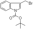 structure of CAS# 96551-21-2, 3-溴甲基吲哚-1-羧酸叔丁酯