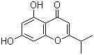 CAS 登录号：96552-59-9, 5,7-二羟基-2-(1-甲基乙基)-4H-1-苯并吡喃-4-酮