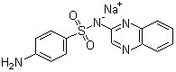 CAS 登录号：967-80-6, 磺胺喹噁啉钠, N-2-喹喔啉基-4-氨基苯磺酰胺钠盐