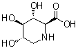 CAS # 96861-04-0, (2S,3R,4R,5S)-3,4,5-Trihydroxy-2-piperidinecarboxylic acid, 2S,3R,4R,5R-3,4,5-Trihydroxypipecolic acid, BR 1, CP 3041