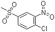 CAS # 97-07-4, 4-Chloro-3-nitrophenyl methyl sulfone, 1-Chloro-4-(methylsulphonyl)-2-nitrobenzene