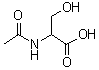 structure of CAS# 97-14-3, N-Acetyl-DL-serine