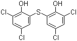 CAS # 97-18-7, Bithionol, 2,2'-Thio-bis(4,6-dichlorophenol), Bis(2-hydroxy-3,5-dichlorophenyl) sulfide