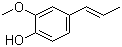CAS 登录号：97-54-1, 异丁香酚, 4-丙烯基-2-甲氧基苯酚