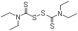 二硫化四乙基秋兰姆分子结构 (CAS 97-77-8)